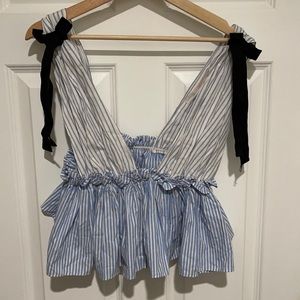 Zara Trafaluc Collection Striped Top